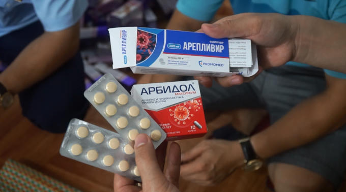 Số thuốc điều trị Covid -19 không rõ nguồn gốc xuất xứ bị phát hiện, tạm giữ. Ảnh Tổng Cục QLTT