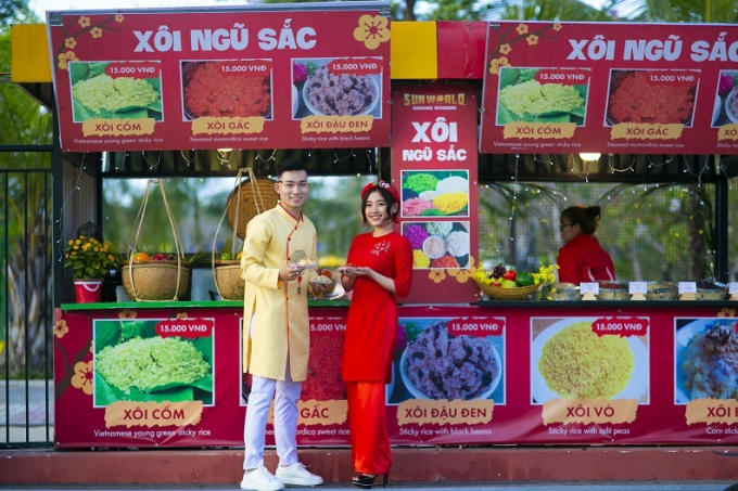 Nhiều gian hàng ẩm thực hấp dẫn tại Công viên Châu Á - Asia Park Tết Tân Sửu