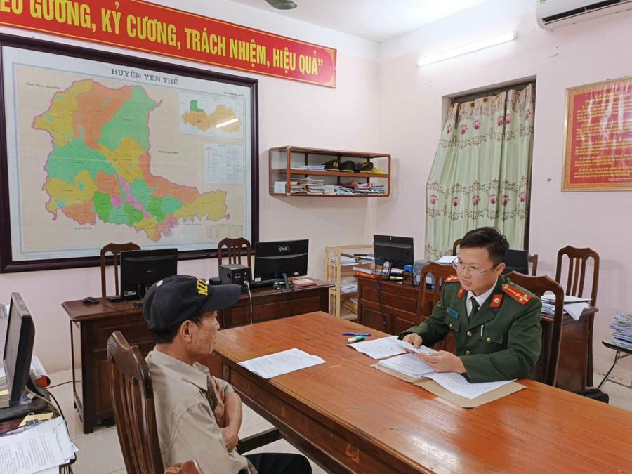 T.N.K tại cơ quan Công an