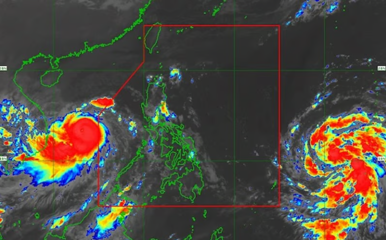 Hình ảnh bão Fung Wong đang di chuyển vào khu vực gần đảo Luzon (Philippines).
