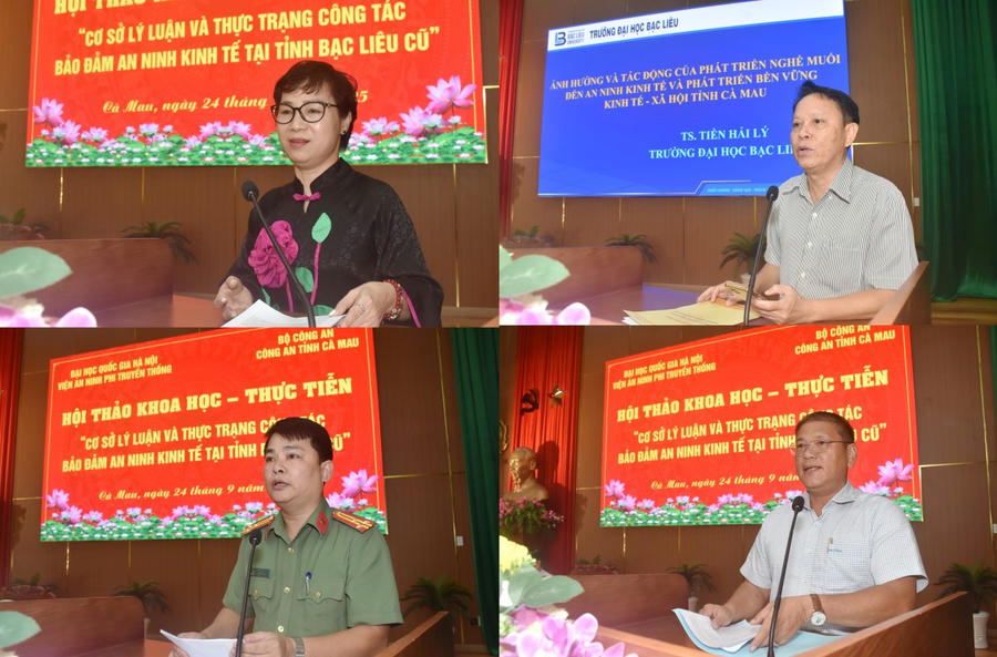 Các đại biểu tham luận tại Hội thảo.