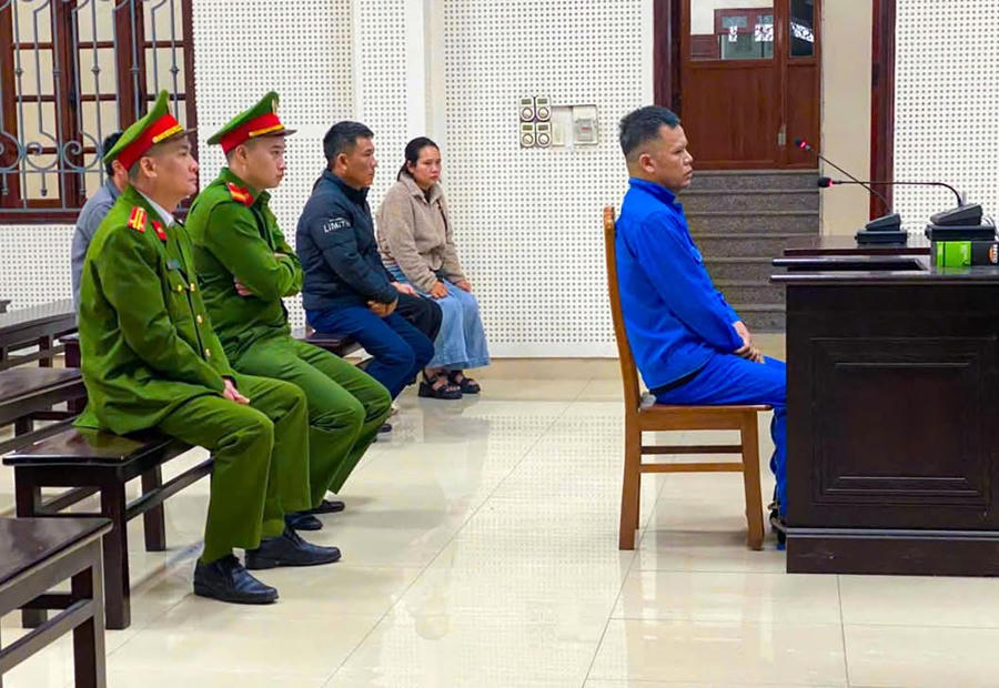 Phiên tòa xét xử đối tượng Đỗ Văn Lưu.
