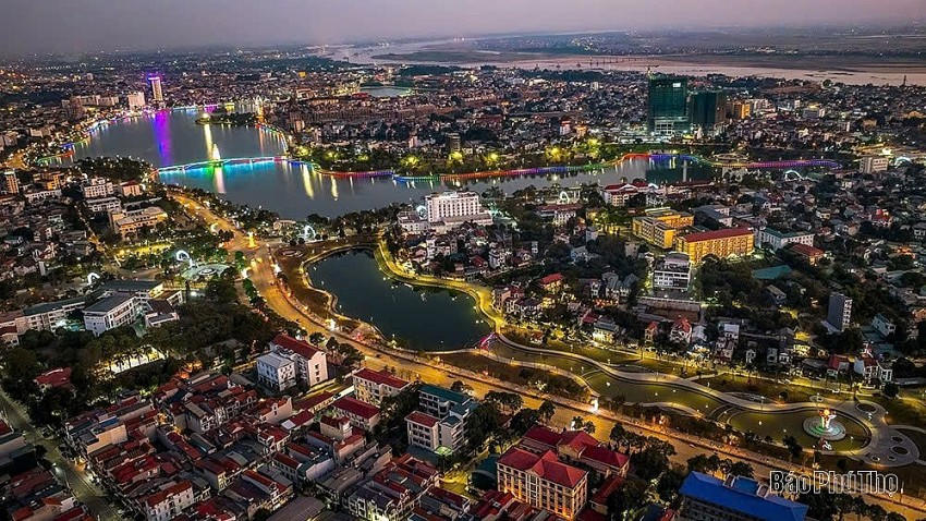 TP Việt Trì hiện nay được lựa chọn làm nơi đặt trung tâm hành chính - chính trị của tỉnh Phú Thọ mới (Ảnh: Báo Phú Thọ).