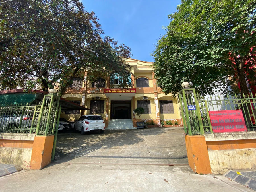 Trụ sở TAND huyện Đoan Hùng - "ngôi nhà chung" nơi tập thể Thẩm phán, Thư ký tòa án, cán bộ công chức gắn bó và trưởng thành.