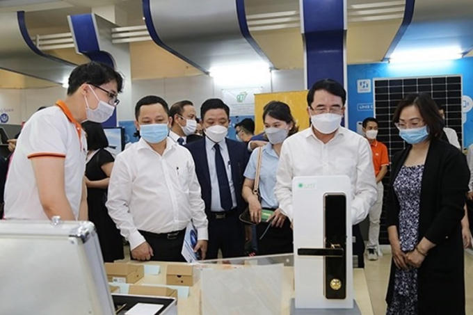 Gian hàng triển lãm chuyển đổi số trong sản xuất kinh doanh tại Hải Phòng.