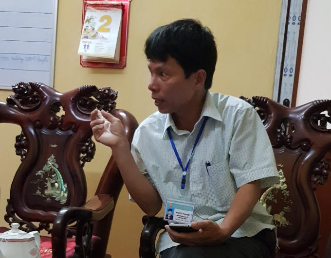 Ông Nguyễn Văn Học, Chủ tịch UBND xã Hòa Bình, Thường Tín, Hà Nội.