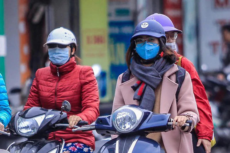 Không khí lạnh tiếp tục tăng cường, miền Bắc rét và khô.