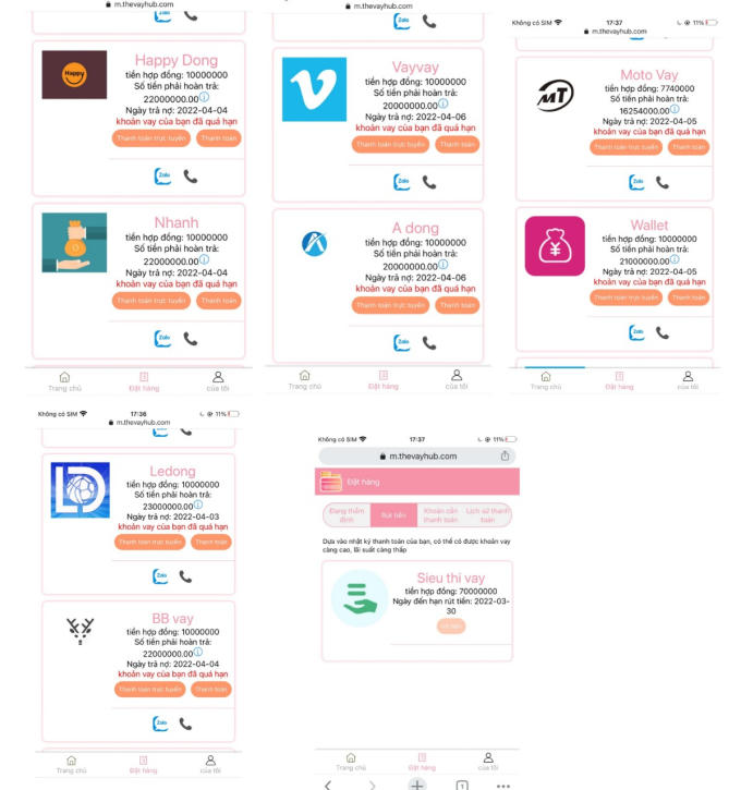 Sau chưa đầy 1 năm, từ khoản vay 2 triệu đồng, nay anh H đã bị các App ghi nợ và phạt lên đến gần 300 triệu.