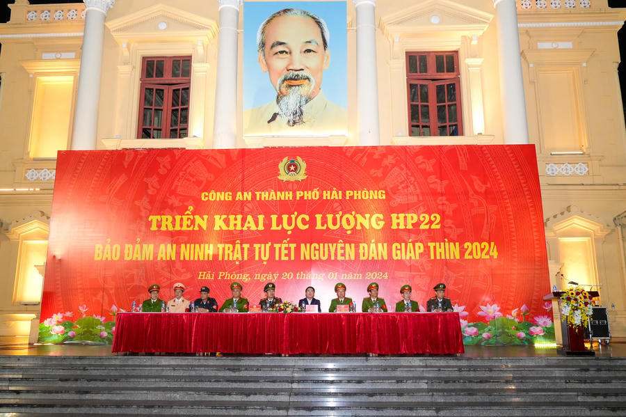 Đại biểu tham dự buổi lễ triển khai lực lượng HP22.