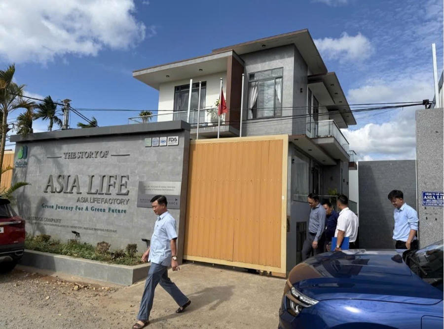 Công an tỉnh Đắk Lắk đã quyết định kiểm tra đột xuất đối với Công ty cổ phần ASIA LIFE. Ảnh: N.G