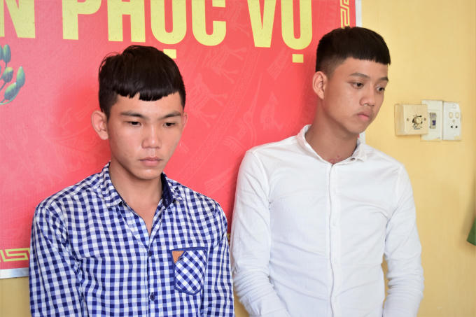 Hai đối tượng chuyên trộm cắp tài sản Võ Quang Quyền và Nguyễn Minh Tuệ.