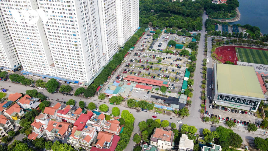 2 ô đất F5/TH3, F5/NT5 có diện tích 0,49ha được quy hoạch để xây dựng trường mầm non và trường trung học cơ sở nằm cạnh Trung tâm Văn hóa, Thông tin và Thể thao quận Hoàng Mai). Ảnh VOV