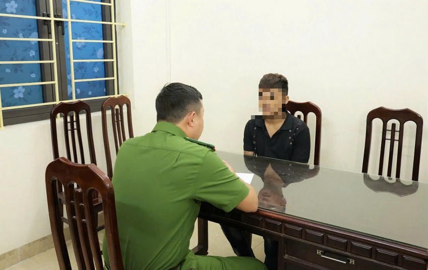 Bị can Trần Đình Hoàng.