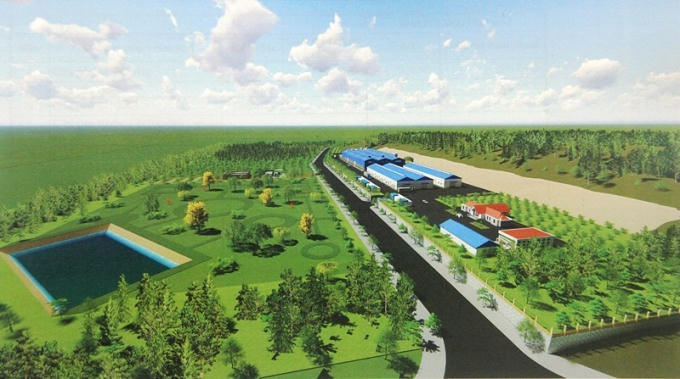 Phối cảnh Nhà máy xử lý chất thải rắn Đồng Nà.