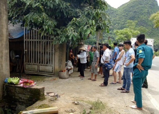 Khu nhà trọ nơi phát hiện ra sự việc.