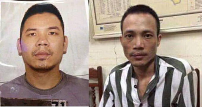 Hai tử tù vượt ngục Lê Văn Thọ và Nguyễn Văn Tình.