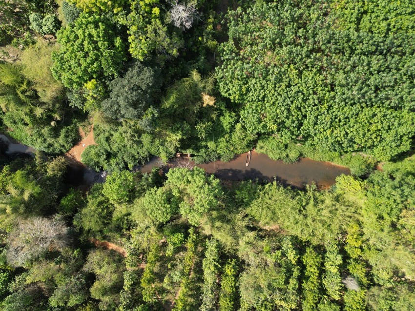 Một góc cầu Mã Đà cũ.