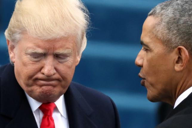 Donald Trump cáo buộc Obama nghe lén điện thoại. (Ảnh: Reuters)