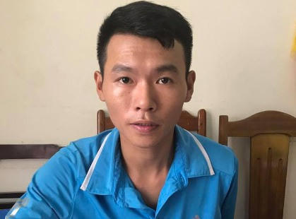 Đối tượng Qúy tại cơ quan điều tra. (Ảnh: báo Công lý)