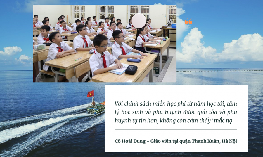 Chính sách miễn học phí là một trong những thúc đẩy quan trọng để học sinh đến gần với ước mơ của mình.
