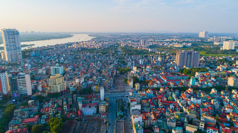 Đường Cổ Linh kéo dài đang được đẩy mạnh thi công