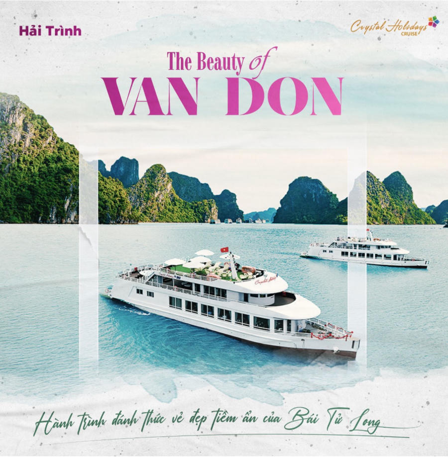 Hải trình The Beauty of Van Don với ba tuyến tour khám phá vịnh Bái Tử Long xinh đẹp.