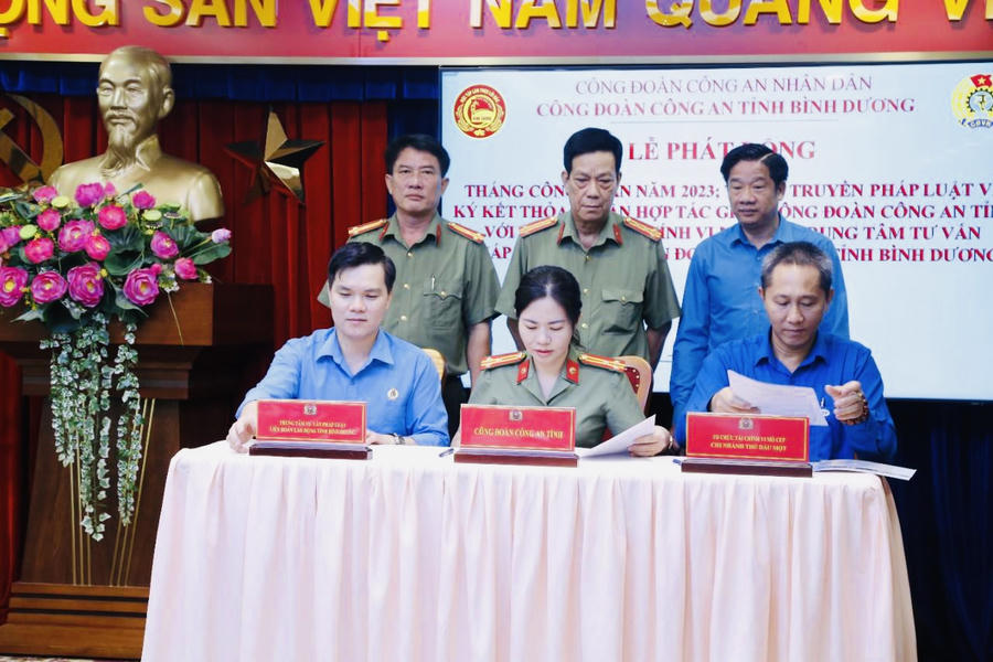 Ký kết thỏa thuận hợp tác với Tổ chức tài chính vi mô (CEP) và Trung tâm tư vấn pháp luật thuộc Liên đoàn lao động tỉnh Bình Dương.