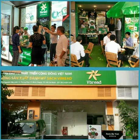  Các cửa hàng và xưởng sản xuất của VBread.