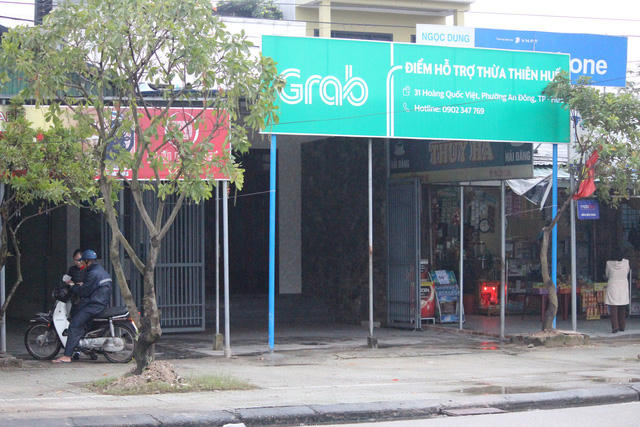 Điểm hỗ trợ tại Thừa Thiên Huế của Grab.