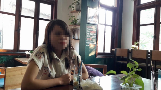 Một sinh viên năm thứ ba, trường Đại học Lao động Xã hội trao đổi với PV Pháp luật Plus.