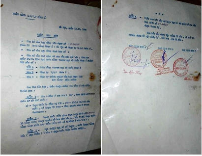 Giấy cam kết việc vay tiền và thế chấp tài sản giữa 03 bên