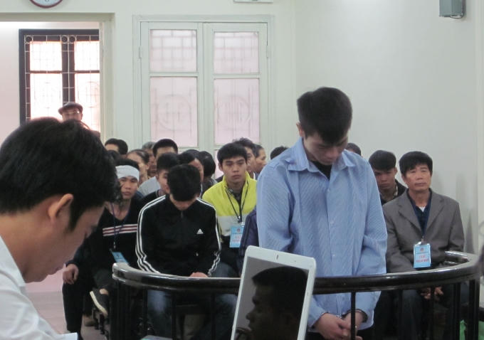 Bị cáo Nguyễn Văn Hiếu trước vành móng ngựa