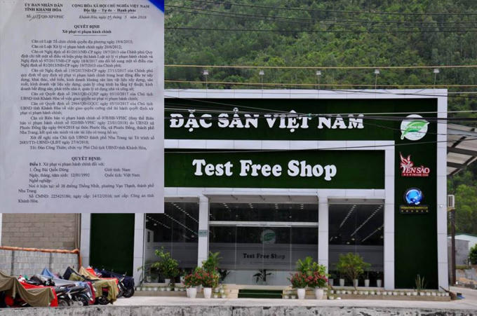 Công trình sai phạm được cho là của ông Dũng vẫn ngang nhiên tồn tại dù đã bị yêu cầu tháo dỡ.