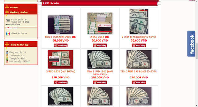 Đổi tiền mới đang được giao dịch nhộn nhịp trên mạng