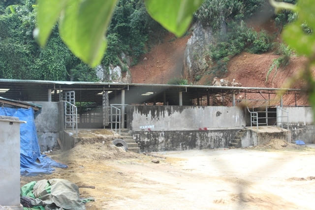Sáng ngày 28/7, tại khu vực cách ly kiểm dịch của Cty TNHH Lê Dũng Linh đã trống trơn.