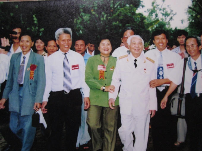 Hạnh phúc lớn nhất cuộc đời bà Liên là được gặp và trò chuyện với Đại tướng Võ Nguyên Giáp.