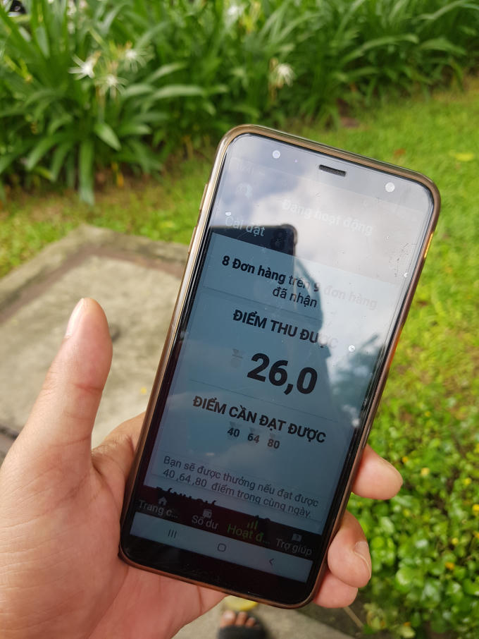 Tin nhắn thông báo thay đổi chính sách và điểm thưởng mới Go-Viet gửi cho các tài xế go-bike.