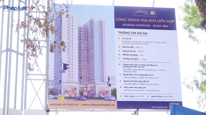 Bảng thông tin bên ngoài dự án.