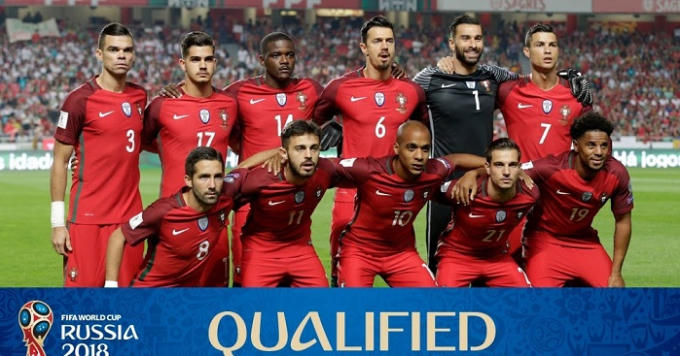 Đội tuyển Bồ Đào Nha cũng chính thức tạm biệt World Cup 2018. Ảnh: Baogiaothong