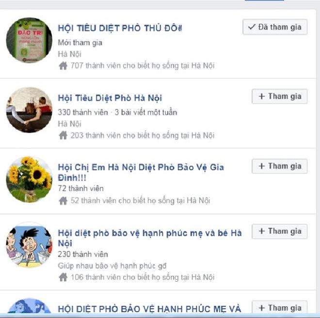 Các hội đánh ghen thu hút đông đảo chị em tham gia.