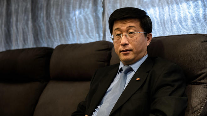 Đại sứ Triều Tiên tại Tây Ban Nha Kim Hyok Chol. Ảnh: D.Munoz.