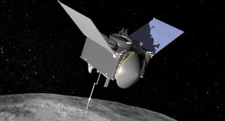 Ảnh mô phỏng tàu thăm dò OSIRIS-REx của NASA.