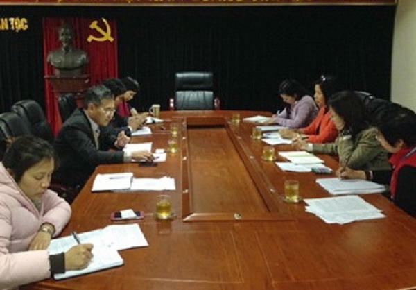 Buổi làm việc diễn ra tại trụ sở UBDT.