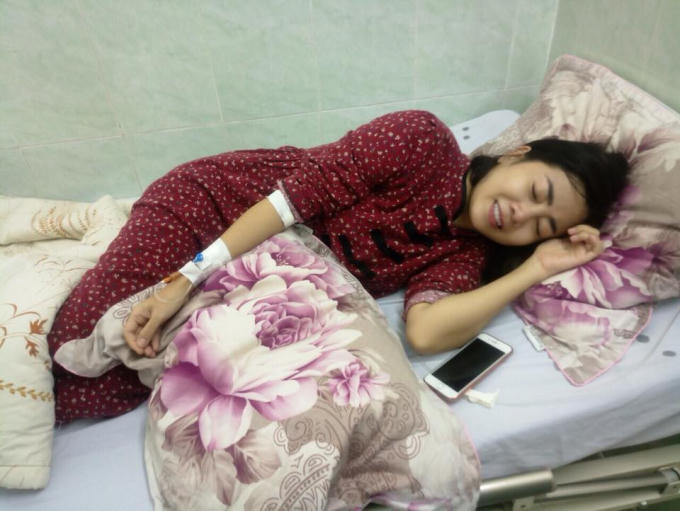 Diễn viên Mai Phương dù mệt nhưng vẫn lạc quan trước bệnh tật.