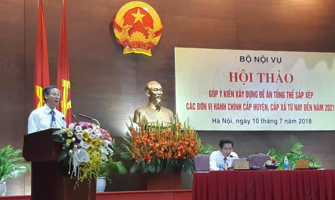 Vụ trưởng Vụ Ch&iacute;nh quyền địa phương, Bộ Nội vụ Phan Văn H&ugrave;ng. Ảnh: Thu Hằng.