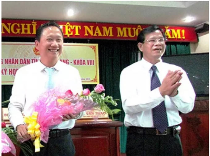 Ông Trịnh Xuân Thanh nhậm chức Phó Chủ tịch tỉnh Hậu Giang năm 2015 (ảnh: Cổng TTĐT tỉnh Hậu Giang).