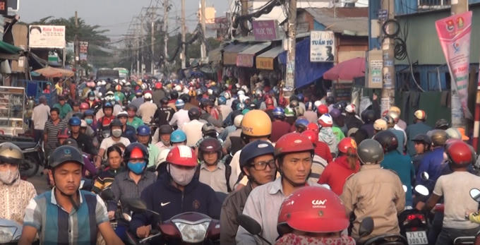 Gio thông ùn tắc