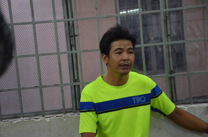 Tạ Văn Đúng bị bắt giữ sau vài giờ gây án.