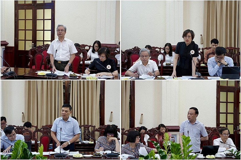 Các thành viên Hội đồng cho ý kiến về các nhiệm vụ nghiên cứu khoa học cấp Bộ năm 2025.