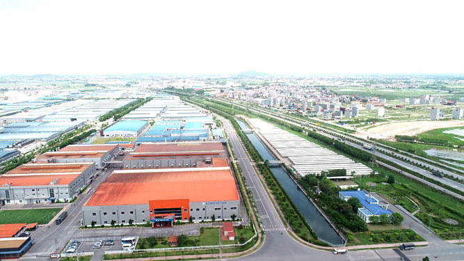 Hạ tầng giao thông, hạ tầng khu công nghiệp đang là điểm mạnh của Bắc Giang trong thu hút đầu tư. Ảnh: MINH PHONG